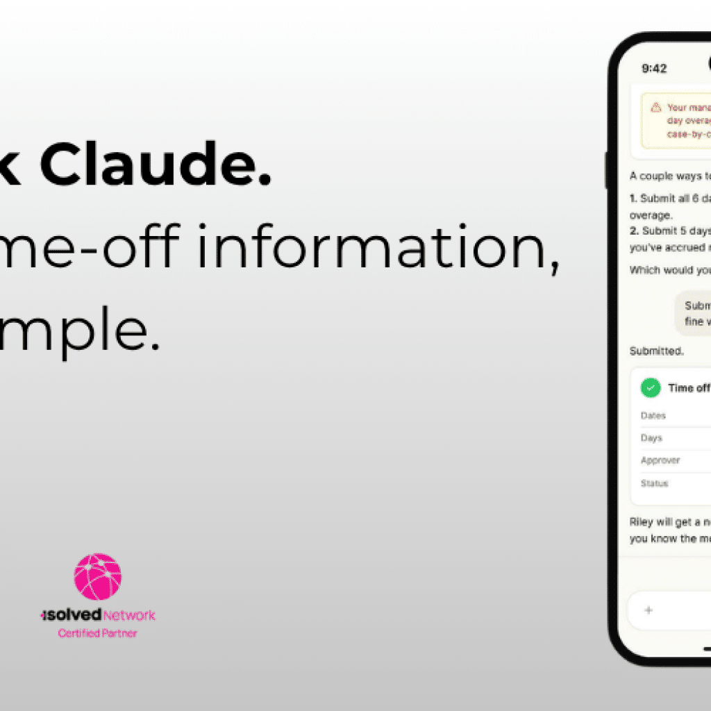 What if getting an answer about PTO, a paycheck, or benefits was as simple as asking a question? 
AI is becoming part of how people search for information, get help, and complete everyday tasks. Now, employees can use Claude, an AI assistant from Anthropic, to connect with their own information in isolved People Cloud.
